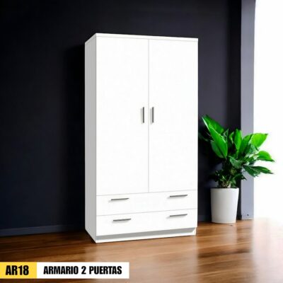 Armario 2 puertas blanco