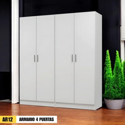 Armario 4 puertas sin cajones