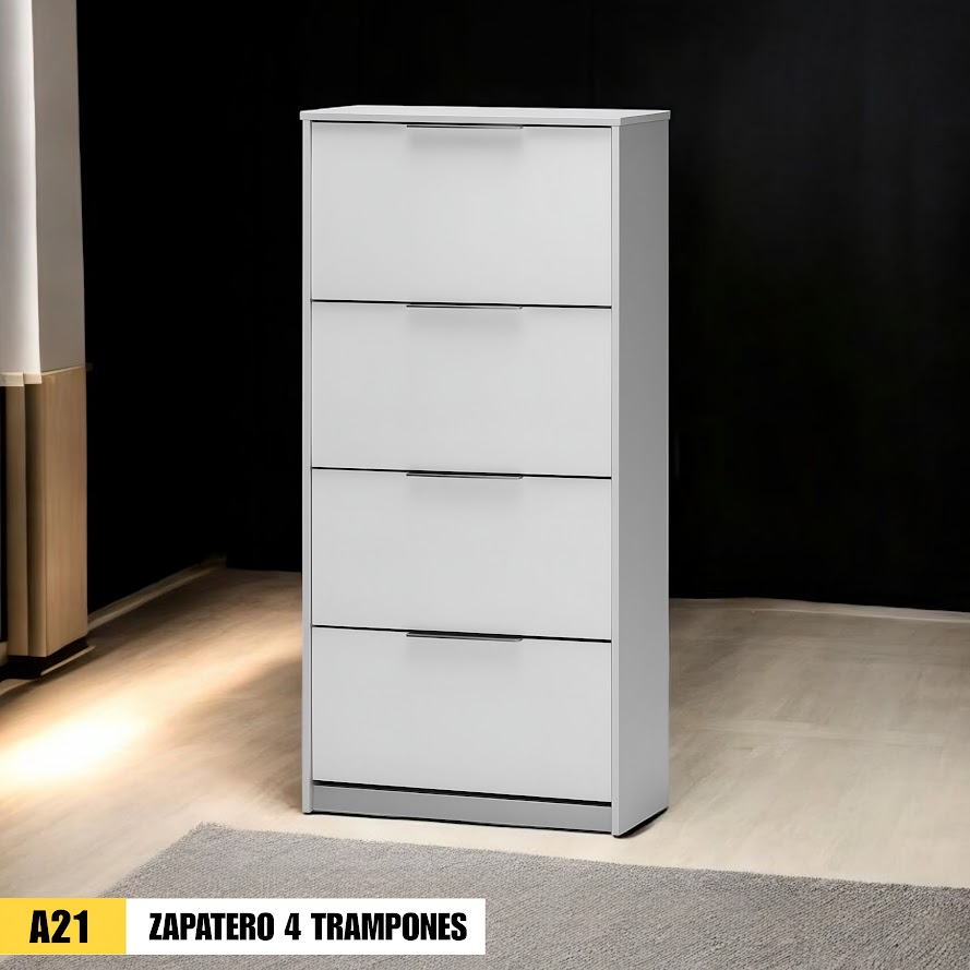 Zapatero alto blanco