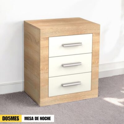 mesa de noche blanca