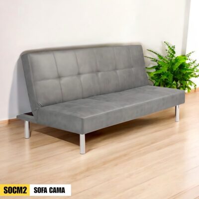 SOFA CAMA GRIS HOGAR BD